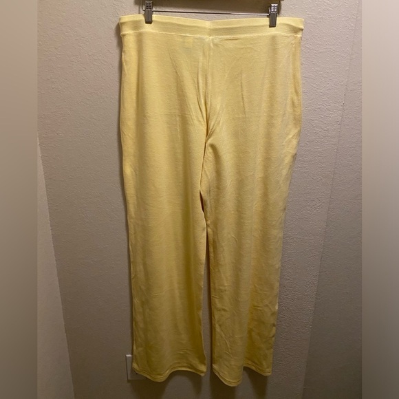 Victoria’s Secret Moda International Yellow Terry Cloth Pant Size XL New W/O Tag - Picture 5 of 7